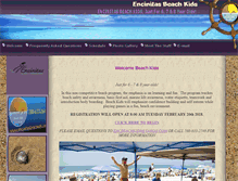 Tablet Screenshot of encinitasbeachkids.com